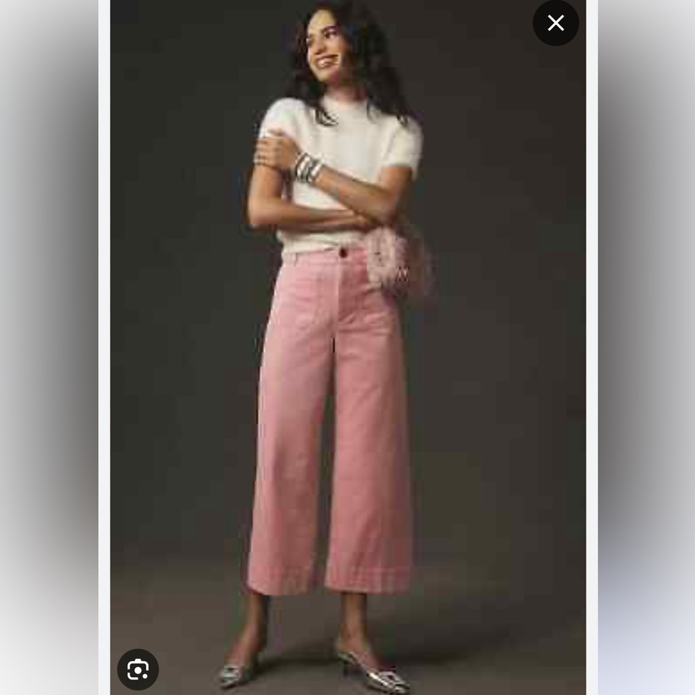 Mauve Pink Wide Leg Pants